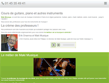 Tablet Screenshot of cours-guitare-domicile.com